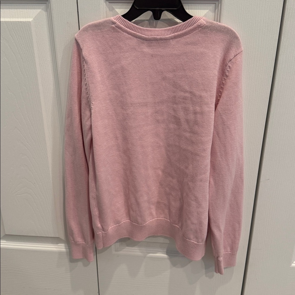 Girls Pink Cardigan with Bunny Detail - Picture 4 of 5